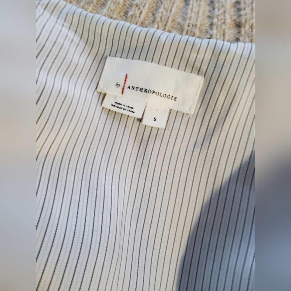 Anthropologie Beige Bomber Jacket - Picture 2 of 8